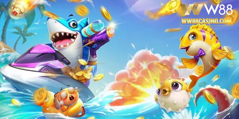 Bắn cá tại W88 là trò chơi được đông đảo game thủ lựa chọn